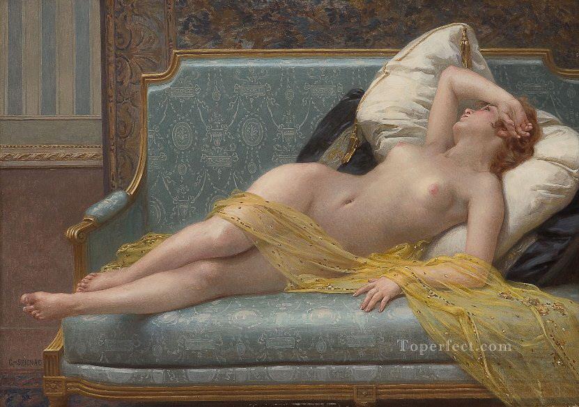 The Awakening Guillaume Seignac classic nude Oil Paintings
